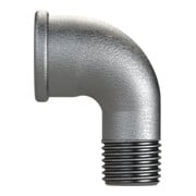 Riegler Coude 92, 90°, FI/MI, Rp/R 1, fonte malléable noire galvanisée-4