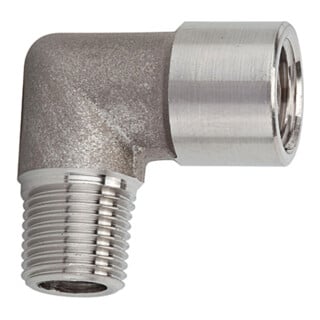 Riegler Coude, intérieur/extérieur, G/R 1/2, acier inoxydable 1.4404