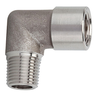 Riegler Coude, intérieur/extérieur, G/R 3/8, acier inoxydable 1.4404