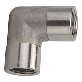 Riegler Raccord coudé intérieur/intérieur, G 3/8, acier inoxydable 1.4404
