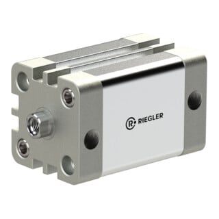 Riegler Cylindre compact, double effet, FI, ØK 63, course 75, G 1/8