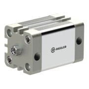 Riegler Cylindre compact, double effet, IG, ØK 20, course 70, M5, ISO21287-1