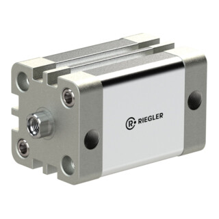 Riegler Cylindre compact, double effet, IG, ØK32, Course 60, G1/8, ISO21287
