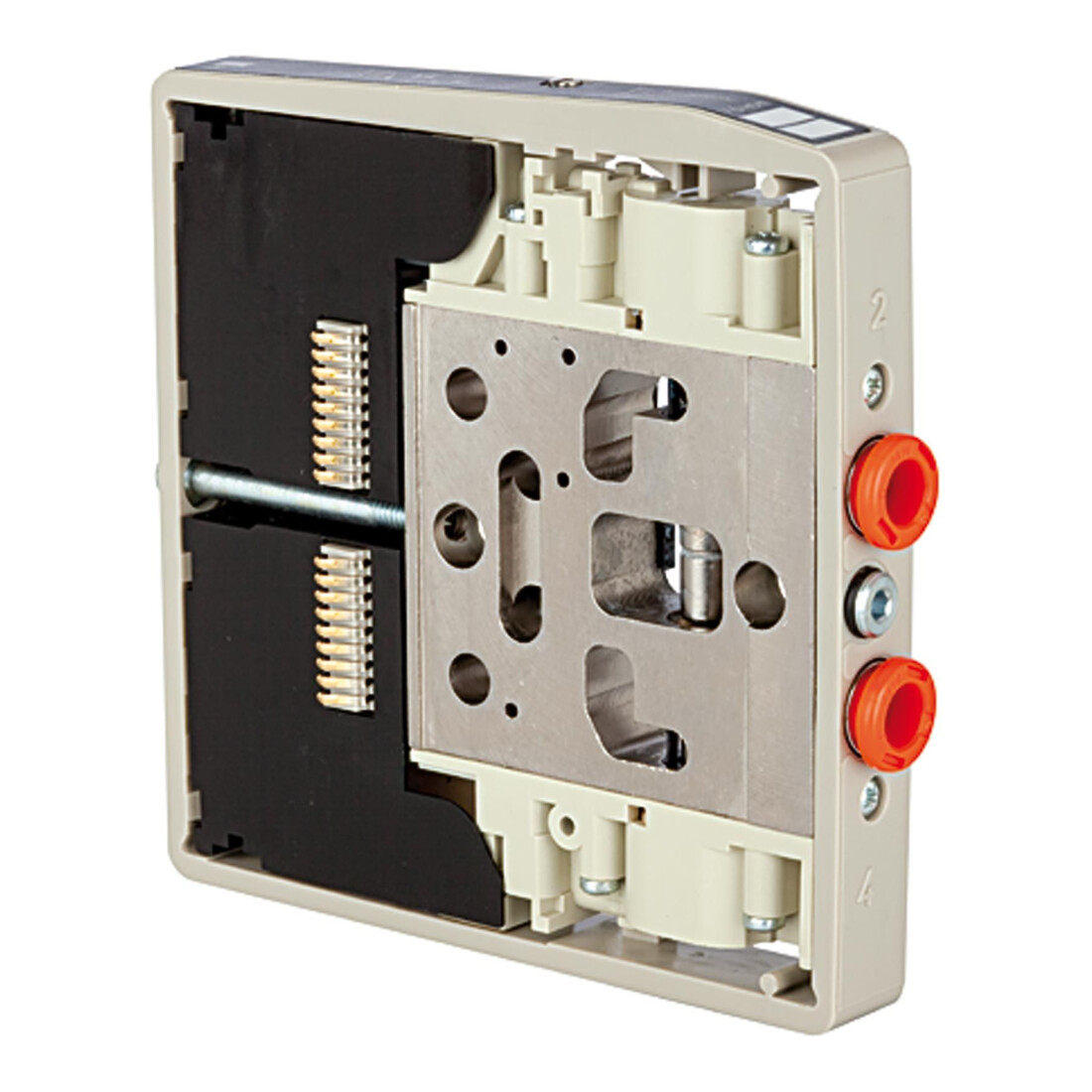 Riegler Disque de valve HDM, Conn. 6 mm, 5/2 voies monostable, utilise 1 broche