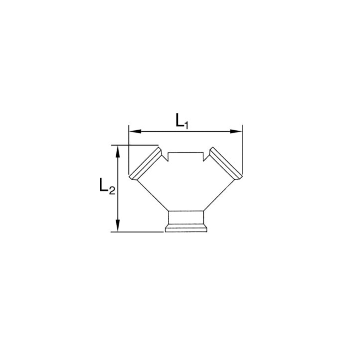 RIEGLER distributeur 2 groupes G 1/2 i. 2 x G 1/2 IG Laiton nu