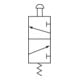 RIEGLER Distributeur 3/2 voies manuel M3 bouton poussoir NF monostable G 1/4 noir