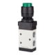 RIEGLER Distributeur 3/2 voies manuel M3 bouton poussoir NF monostable G 1/4 vert