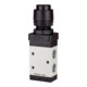 RIEGLER Distributeur 3/2 voies manuel M3 bouton poussoir NF monostable G 1/8 noir