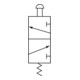 RIEGLER Distributeur 3/2 voies manuel M3 bouton poussoir NF monostable G 1/8 vert