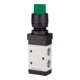 RIEGLER Distributeur 3/2 voies manuel M3 levier rotatif court NF monostable G 1/4 vert