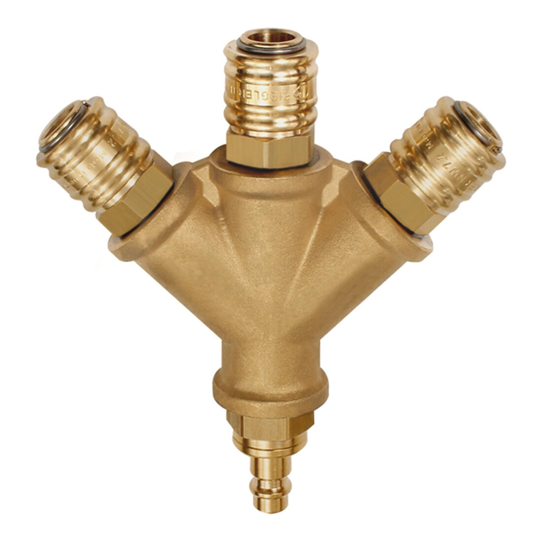 Riegler Distributeur, 3 raccords rapides NW7,2, manchon NW7,2-7,8 G3/8