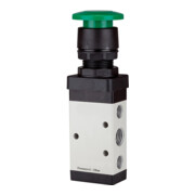 Riegler distributeur 5/2-voies manuel Champignon bouton vert-1