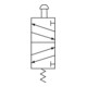 RIEGLER Distributeur 5/2 voies manuel M5 bouton poussoir monostable G 1/4 vert