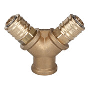 Riegler Distributeur avec 2 raccords rapides NW 7,2, G 1/4 IG-1