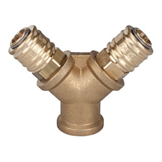 Riegler Distributeur avec 2 raccords rapides NW 7,2, G 3/8 FI