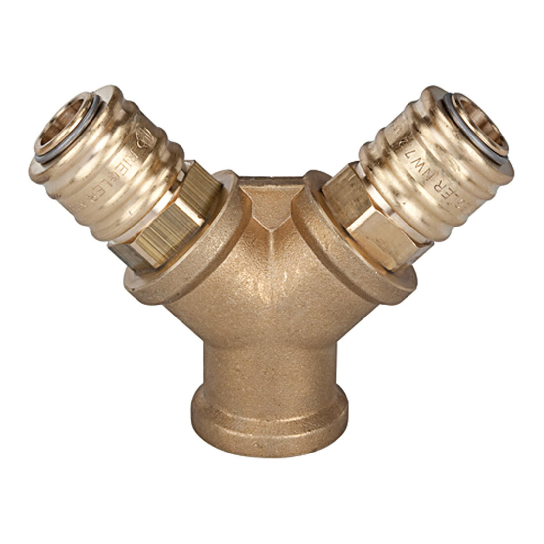 Riegler Distributeur avec 2 raccords rapides NW 7,2, G 3/8 FI