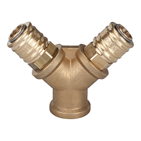 Riegler Distributeur avec 2 raccords rapides NW7,2, G 3/8 F, « R26EMS »