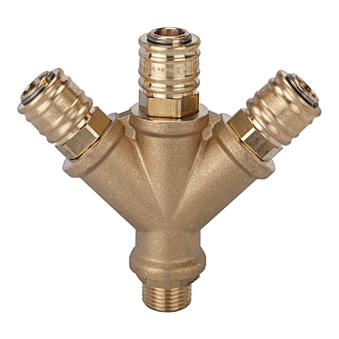 Riegler Distributeur avec 3 raccords rapides NW 7,2, G 1/4 AG