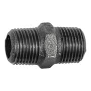 Riegler Doppelgewindenippel 280, R 3/4 a., R 3/4 a., Temperguss schwarz-1