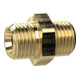 Riegler Doppelgewindenippel, G 1/2 a., G 1/2 a., SW 24, Messing-1