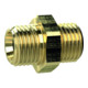 Riegler Doppelgewindenippel, G 1/2 a., G 1/2 a., SW 24, Messing-3