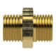 Riegler Doppelgewindenippel, G 3/8 a., G 3/8 a., SW 19, Messing