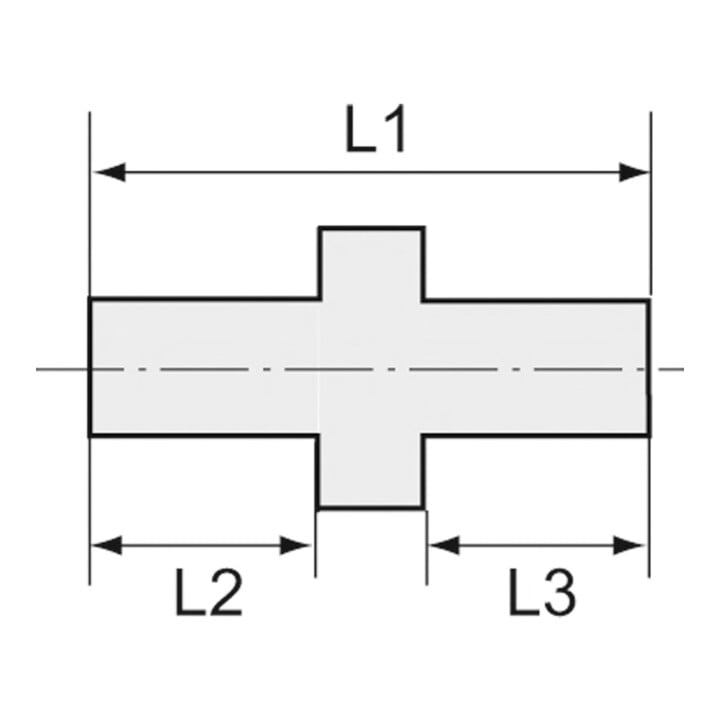Riegler Doppelgewindenippel, M5 a., M5 a., SW 7, Edelstahl 1.4571