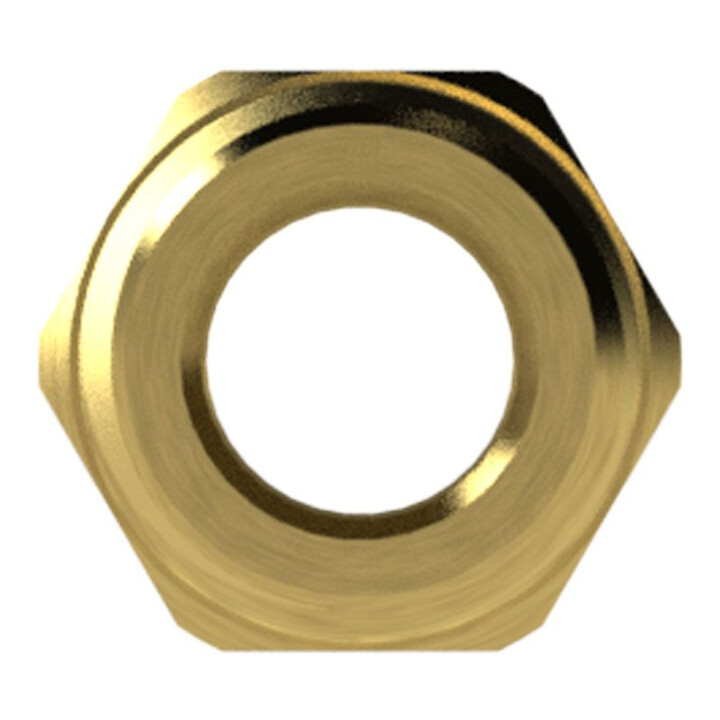 Riegler Doppelgewindenippel, R 2 a., R 2 a., SW 62, Messing