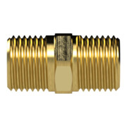 Riegler Doppelgewindenippel, R 2 a., R 2 a., SW 62, Messing-4