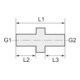Riegler Doppelgewindenippel, R 2 a., R 2 a., SW 62, Messing