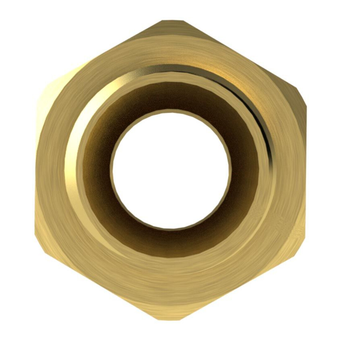 Riegler Doppelgewindenippel, zyl., G 1 1/2 a., G 1 1/2 a., SW 55, Messing