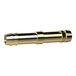 Riegler Double embout de tuyau, pour tuyau Ø 10 mm, laiton, L=55 mm