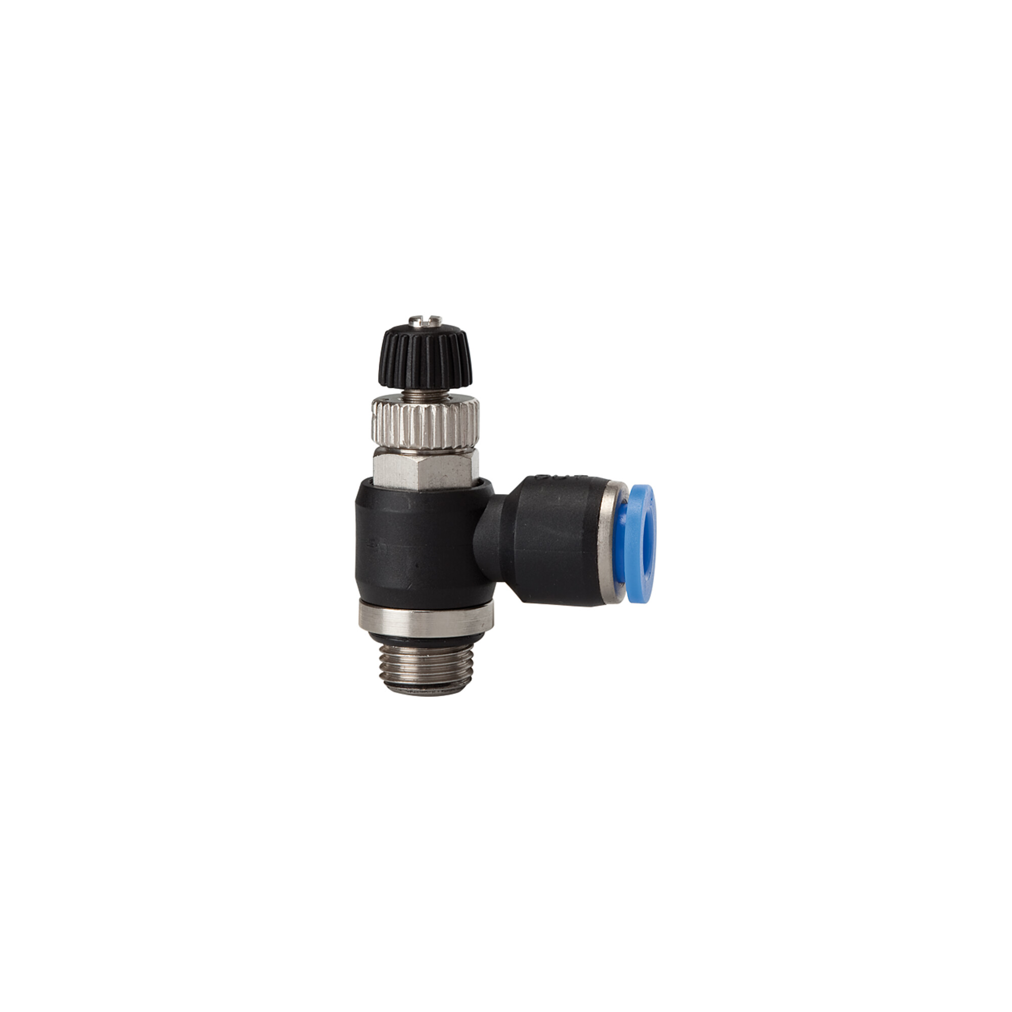 Riegler Drosselrückschlagven »Blaue Serie« Abluftdros. G1/2 a. 15bar à ̃8mm