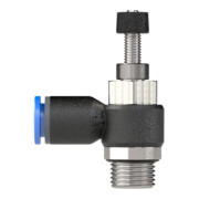 Riegler Drosselrückschlagven »Blaue Serie« Abluftdros. G3/8 a. 15bar Ã˜8mm-4
