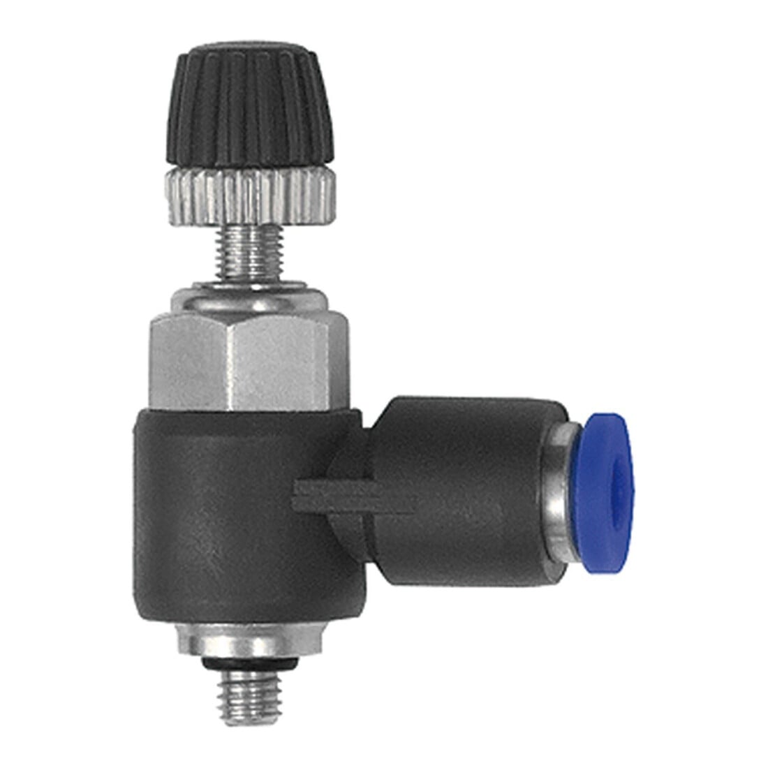 Riegler Drosselrückschlagven. »Blaue Serie« mini, Abluftdros., M3a. Ø4mm