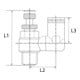 Riegler Drosselrückschlagven »Blaue Serie« Zuluftdros. R1/4 a. 10bar Ø4mm