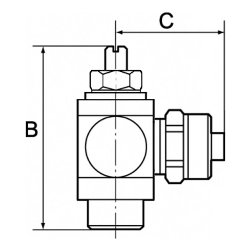 Riegler Drosselrückschlagventil, Abluftdr.Schnellverschr.G1/8,Schl.5/3