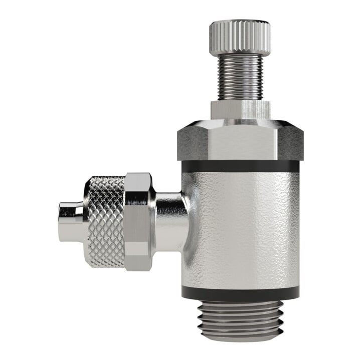 Riegler Drosselrückschlagventil, Abluftdr.Schnellverschr. M5, Schl.4/2,5