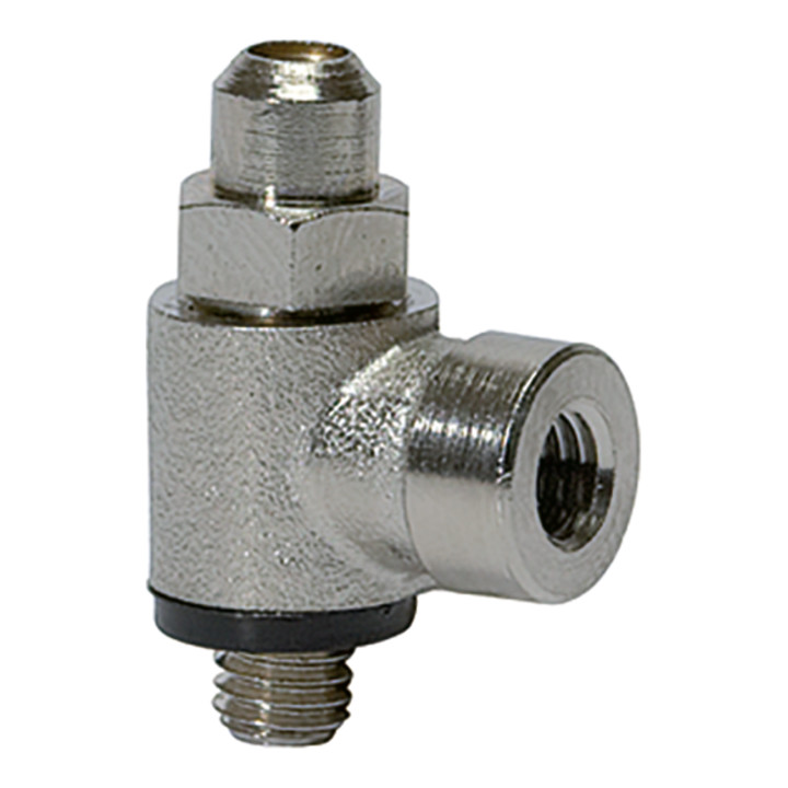 Riegler Drosselrückschlagventil, Abluftdrosselung G 1/8 i., G 1/8