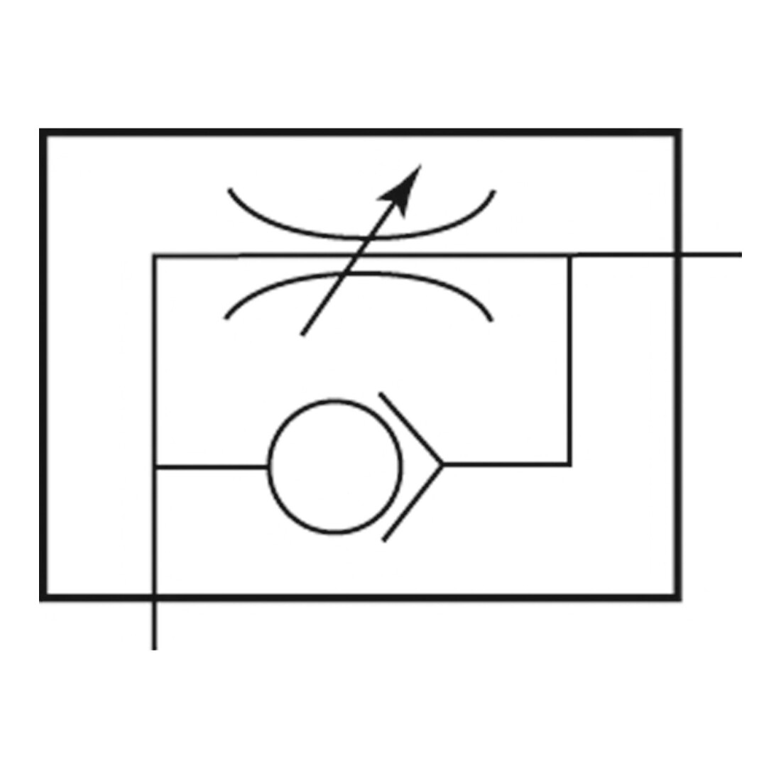Riegler Drosselrückschlagventil, Abluftdrosselung (C), M5 IG, M5
