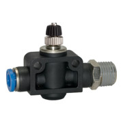 Riegler Drosselrückschlagventil »Blaue Serie«, gerade, R 1/2 außen Ã˜ 12mm