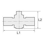 Riegler Drosselrückschlagventil  »Blaue Serie «, gerade, R 1/4 außen Ã˜ 6mm-3
