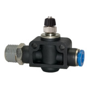 Riegler Drosselrückschlagventil »Blaue Serie«, gerade, R 1/8 a. G-S Ã˜ 8mm