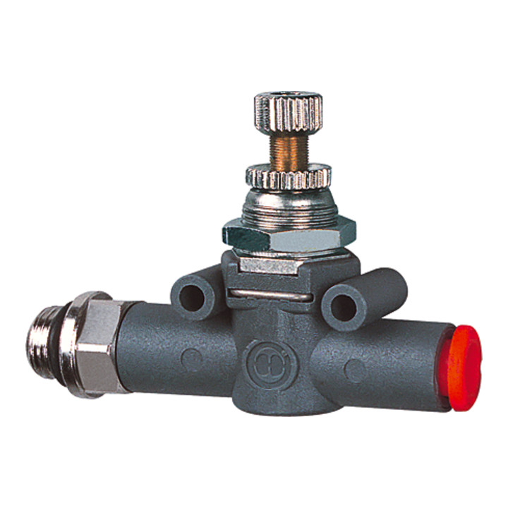 Riegler Drosselrückschlagventil einseitig, Gew.-Schl., G 1/8, Schl.-Ã ̃ 8