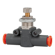 Riegler Drosselventil, beidseitig, Schlauch-Schlauch, Schl.-Ã˜ 6