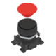 Riegler Druckknopf mit roter und schwarzer Scheibe, monostabil-1