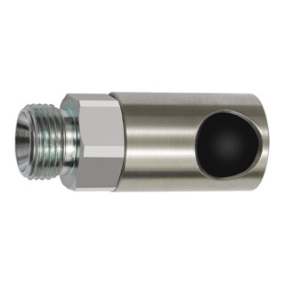 Riegler Druckknopf-Sicherheitskupplung NW 6, ISO 6150 C, ES, G 1/2 AG