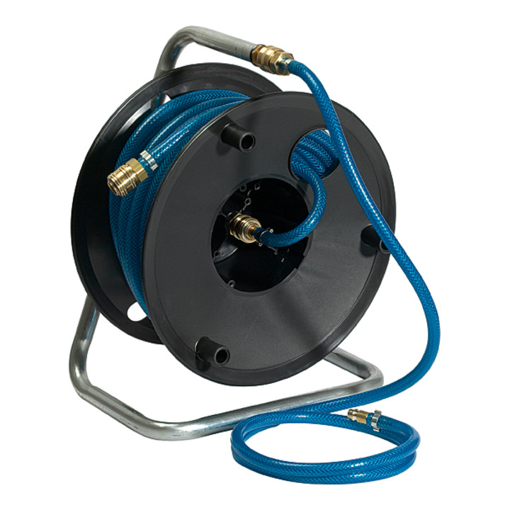 Riegler Druckluft-Schlauchtrommel, 20 m PVC-Schl. Ã ̧ 15x9, Kupplung NW 7,2