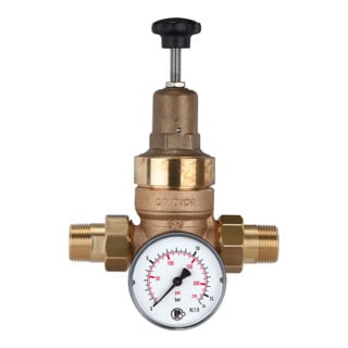 Riegler Druckregler für Trinkwasser, ohne DVGW, R 1 1/4, 1,5 - 12 bar