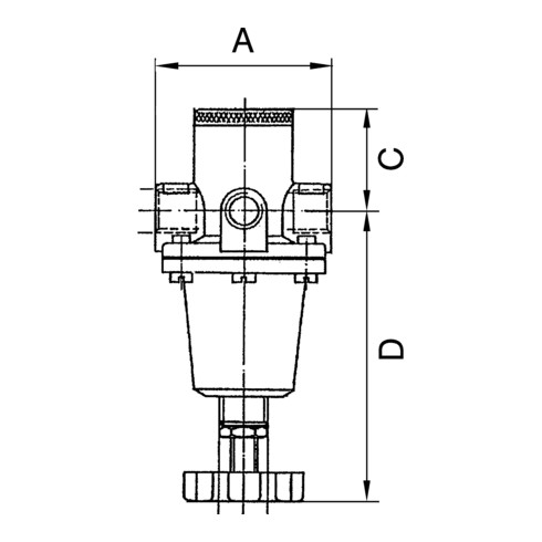 Riegler Druckregler Schalttafeleinbau »Standard«, BG 3, G 1, 0,1 - 3 bar
